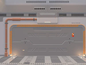 Sci fi corridor 3D Model
