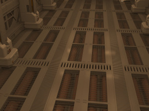 Sci fi corridor Model 3D