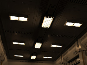 Sci fi corridor Model 3D