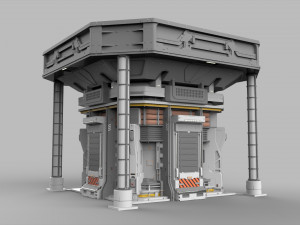 Sci fi modular environment 12 3D Model