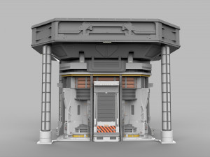 Sci fi modular environment 12 3D Model