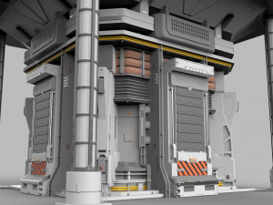 Sci fi modular environment 12 3D Model