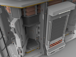 Sci fi modular environment 12 3D Model