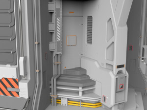 Sci fi modular environment 12 3D Model
