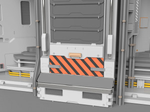Sci fi modular environment 12 3D Model