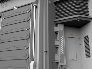 Sci fi modular environment 12 3D Model