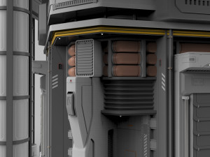 Sci fi modular environment 12 3D Model