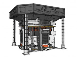 Sci fi modular environment 12 3D Model