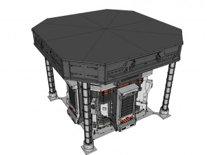Sci fi modular environment 12 3D Model
