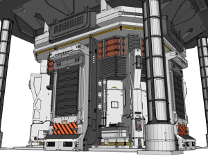 Sci fi modular environment 12 3D Model