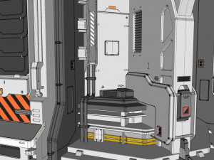 Sci fi modular environment 12 3D Model