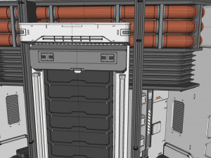 Sci fi modular environment 12 3D Model