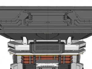 Sci fi modular environment 12 3D Model