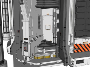 SF 모듈형 환경 12 3D 모델