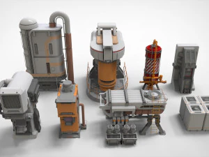 Sci fi props 1 3D Model