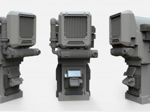 Sci fi props 1 3D Model