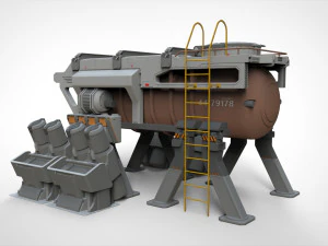 Sci fi props 1 3D Model
