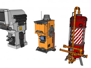 Sci fi props 1 Modello 3D