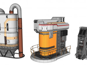Sci fi props 1 Modello 3D