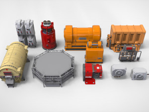 Sci fi props3 Model 3D