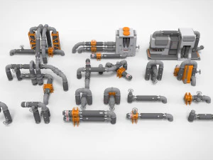 SF モジュラー環境 13 3Dモデル