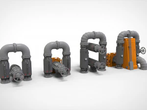 Sci fi modular environment 13 3D Model
