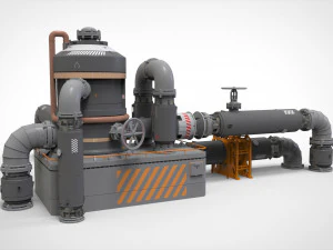 Sci fi modular environment 14 3D Model