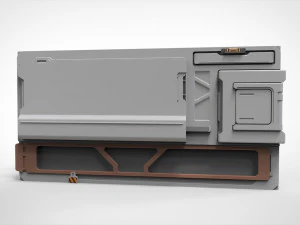 Sci-fi architecture kitbash 33 3D Model