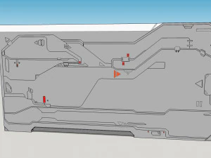 Sci-fi architecture kitbash 33 3D Model