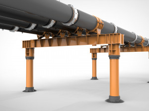 Sci fi tube Model 3D