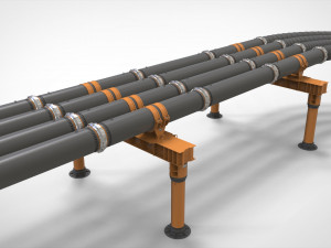 Sci fi tube Model 3D