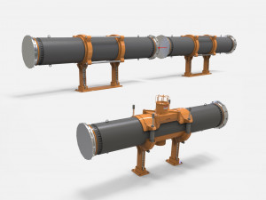 Sci fi tube Model 3D