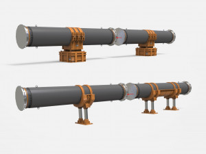 Sci fi tube Model 3D