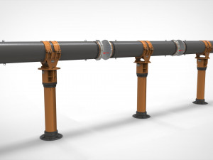 Sci fi tube Model 3D