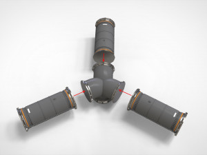 Sci fi tube Model 3D