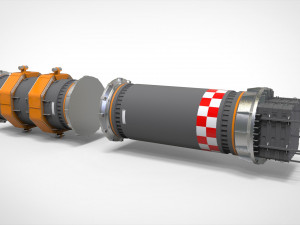 Sci fi tube Model 3D