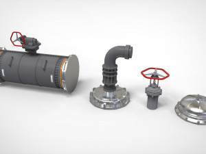 Sci fi tube Model 3D