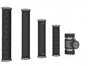 Sci fi tube Model 3D