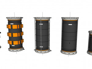 Sci fi tube Model 3D