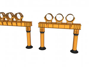 Tabung fiksi ilmiah Model 3D