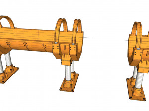 Sci fi tube Model 3D