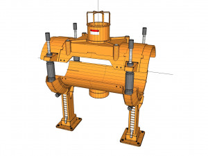 Sci fi tube Model 3D