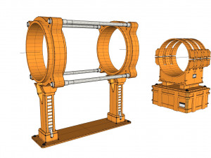 Sci fi tube Model 3D