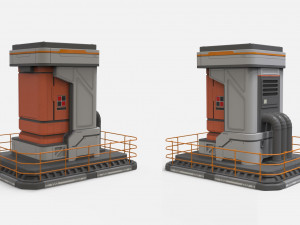 Sci fi props 4 3D Модель