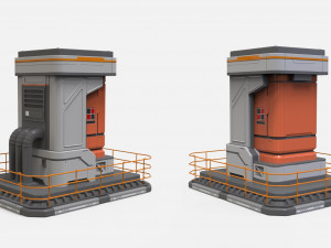 Sci fi props 4 3D Модель