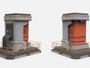Sci fi props 4 3D Model