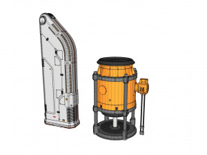 Sci fi props 4 3D Модель
