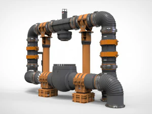 Ambiente modulare di fantascienza 16 Modello 3D