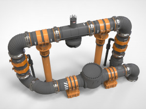 Sci fi modular environment 16 3D Модель