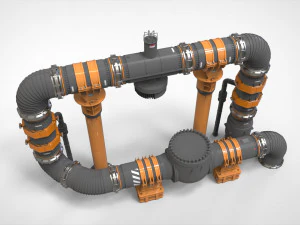 Ambiente modulare di fantascienza 16 Modello 3D